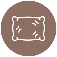 Pillow Line Icon Style