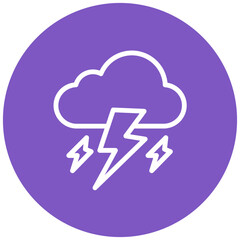Thunder Line Icon Style