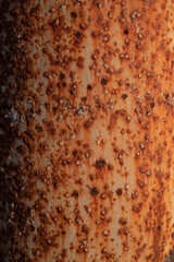 Rusty pillar at a harbor-port - Degraded city