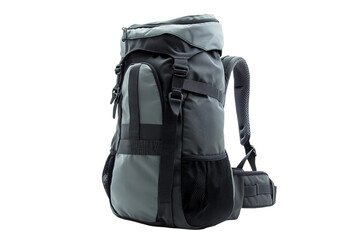 Versatile Travel Backpack with Organizational Compartments Isolated on Transparent Background