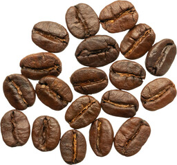 coffee beans isolated on white background