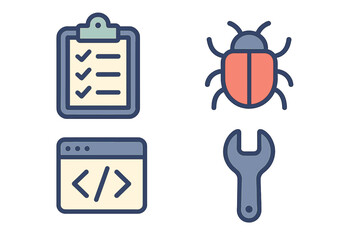 Fixing software bugs using a checklist and coding tools for efficient programming and troubleshooting tasks