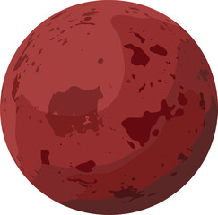 Red planet texture sphere, realistic 3D Mars design, cosmic astronomy object, outer space globe, celestial body illustration, planetary science background, universe