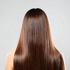 Straight, smooth brown hair