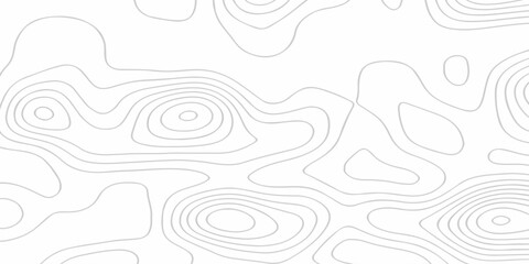 Topographic map background geographic line map with seamless ornament design. The black on white contours vector topography stylized height of the lines map.