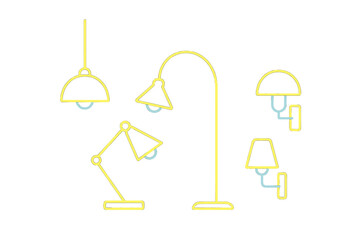 Various lamp designs showcasing modern lighting styles for home decoration and interior design inspiration