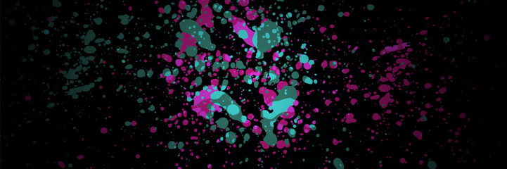 Obraz premium Car sticker wrap banner abstract sporty lines pink blue greenish grunge color combination brush storm thunder modern pattern racing motorsport.