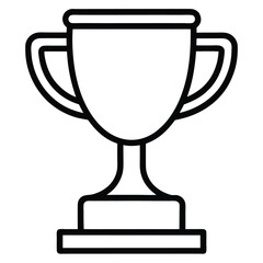 Trophy Cup Award Vector Icon