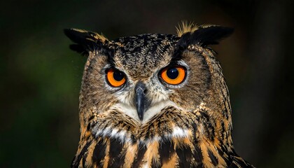 Fototapeta premium Close-up of an owl's face (1)