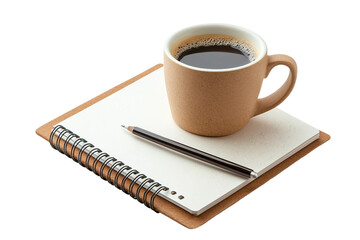 Spiral notebook isolated on white background