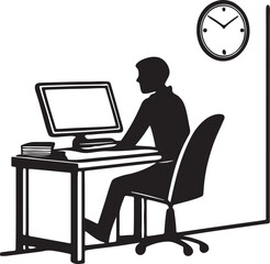 businessman working on laptop