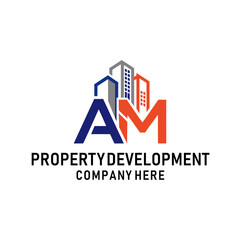 Initial A M logo for a property development company