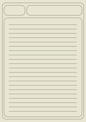 Naklejka premium Lined Paper for Notes and Writing - A4