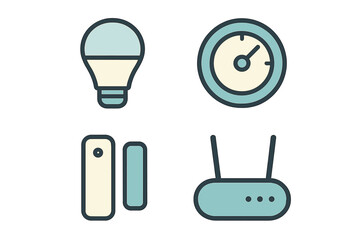 Smart home devices in a modern design showcasing energy efficiency and connectivity