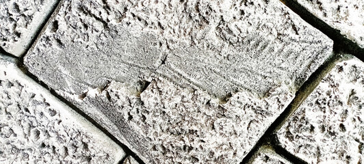 White old concrete wall grunge texture - wide banner format background with copy space for text. Grunge gray texture of chips, cracks, scratches, Soft white grunge