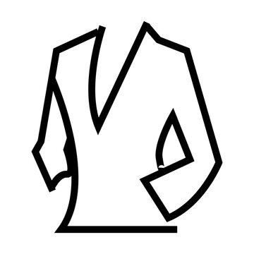 vector illustration of a blazzer jacket 