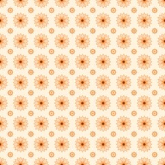 Flower line art seamless pattern. Perfect for textile, wallpaper, stationary, and branding design.