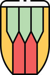 Bali Island Vector Icon Set – Culture, Temples, Fruits, Tourism, and Travel Elements