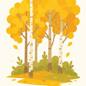 autumn landscape with tree
