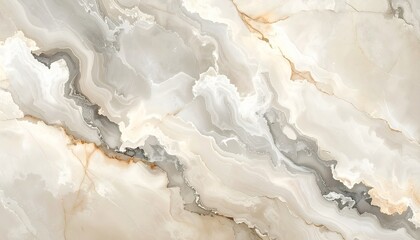 Fototapeta premium Subdued vintage marble texture wallpaper in beige and gray tones