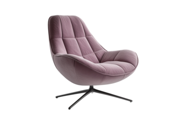 Comfortable modern chair illustration isolated on transparent background