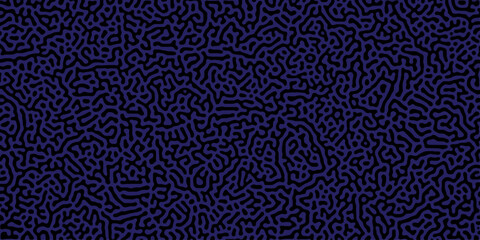 Turing reaction diffusion monochrome seamless pattern with chaotic motion . Natural seamless line pattern. Reaction-diffusion or truing pattern formation. abstract truing organic	
