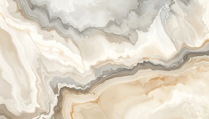 Subdued vintage marble texture wallpaper in beige and gray tones