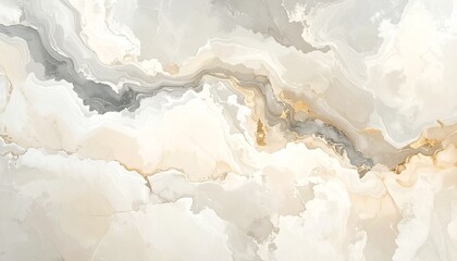 Subdued vintage marble texture wallpaper in beige and gray tones