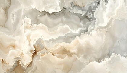 Subdued vintage marble texture wallpaper in beige and gray tones