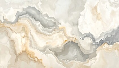 Subdued vintage marble texture wallpaper in beige and gray tones
