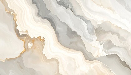 Subdued vintage marble texture wallpaper in beige and gray tones