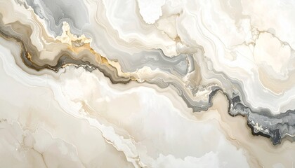 Subdued vintage marble texture wallpaper in beige and gray tones