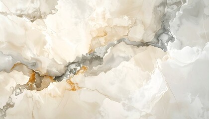 Subdued vintage marble texture wallpaper in beige and gray tones