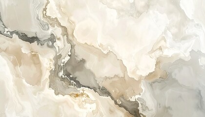 Subdued vintage marble texture wallpaper in beige and gray tones