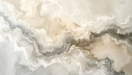 Subdued vintage marble texture wallpaper in beige and gray tones