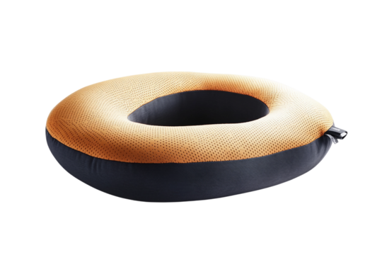 Pillow for airplane travel isolated on transparent background - Powered by Adobe