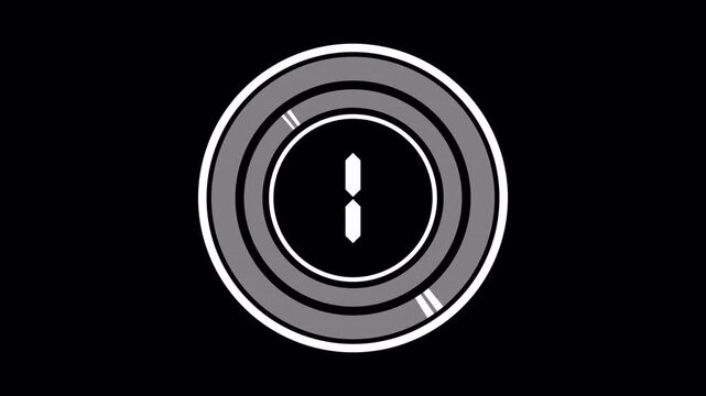 Sleek 5 Second Digital Countdown Timer Animation with Circular Progress Bar