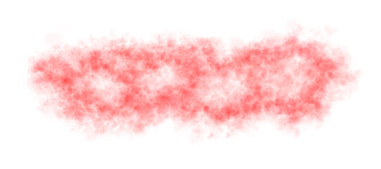 Dense red smoke cloud with soft edges and transparency effect on a black background for dramatic, fiery, or intense visual compositions