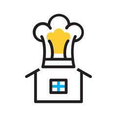 Vector multi color icon for Homemade