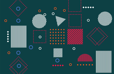 Abstract colors geometry elemens design for webpage, banner, art, banner, poster.