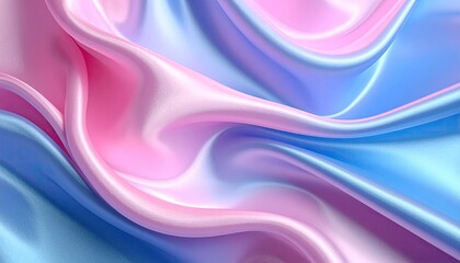 Fototapeta premium Soft, flowing pastel silk drapes