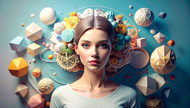 Iconic representations surrounded knowledge globally leader, home D contrasting influential illustration work thought abstract