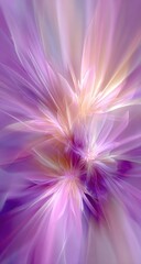 Abstract floral burst of soft pinks and purples