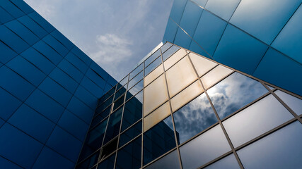 Obraz premium walls and windows of high business building