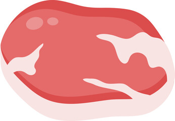 Raw Meat Illustration Icon