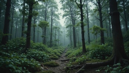 Obraz premium “Forests in the Storm: How Natural Woodlands Endure, Protect, and Regenerate in the Wake of Powerful Tornadoes” 