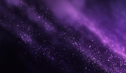 Fototapeta premium Deep purple abstract background with swirling, dusty particles