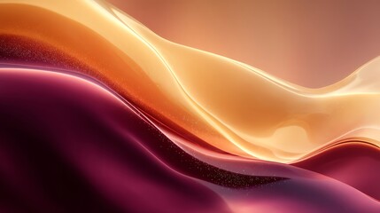 Abstract Colorful Wave Pattern in Warm Pink Orange and Gold Tones for Digital Art and Design
