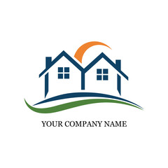 Modern Real Estate House Logo Design – Property, Home, and Construction Branding