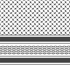 Palestine Scarf Pattern. Arabian traditional print. Vector illustration